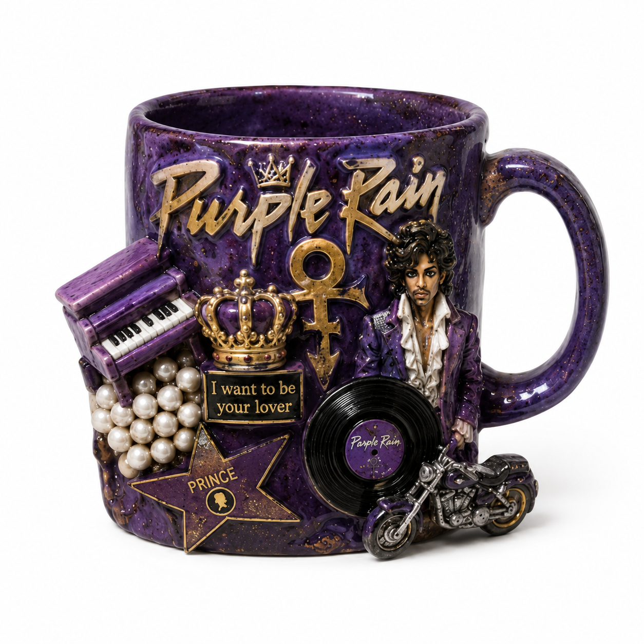 Handmade Prince Tribute Mugs