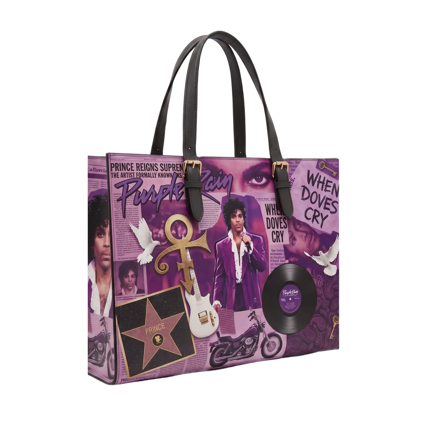 Handmade Prince Tribute Tote Bag